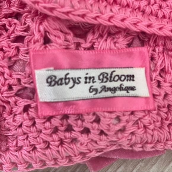 Baby’s in Bloom by Angelique Knit Pink Hat - Picture 3 of 6